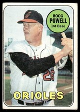 Boog Powell 1969 Topps #15 Baltimore Orioles Vintage Baseball Card