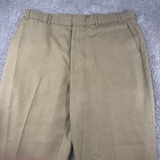 Levis Action Slacks Pants Mens 38x29 Beige Polyester Dress Work Office Slacks