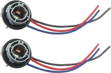 2PCS 1157 LED Bulb Socket Plug, Waterproof Turn Signal Brake Light Tail Light So