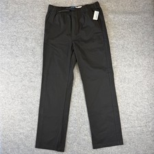 Old Navy Boys XL 14-16 Black Straight Built-In Flex Elastic Waist Pull On Pants
