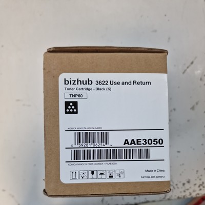 Original Konica Minolta AAE3050 TNP60 oner schwarz  für bizhub 3622 A-Ware