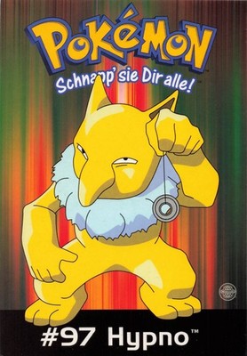 Manga Postkarte POKEMON Motiv: Hypno # 97   2000 Nintendo by GB POSTERS