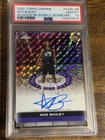 ACE BAILEY 2025 Topps Chrome Autograph Issue Rookies Purple Geo Auto /75 PSA 10