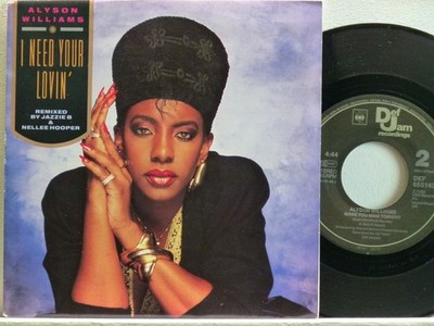 Alyson Williams -I Need Your Lovin' (+Produkt-Facts) NL-1989  Def Jam 655143-7