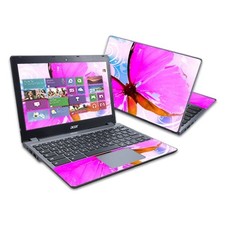 MightySkins Pink Butterfly Skin Compatible with Acer C720 Chromebook 11.6" Wrap