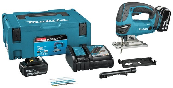 Makita DJV180RTJ Akku-StichsäGe 18V + 2X Akku 5,0Ah + LadegeräT + Makpac-image