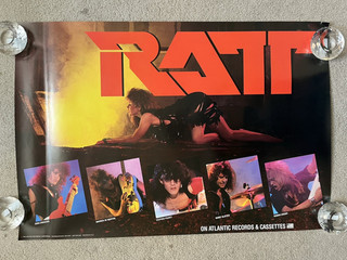 RATT Out of the Cellar ORIGINAL 1984 PROMO POSTER | 20x30 | Atlantic | Pearcy