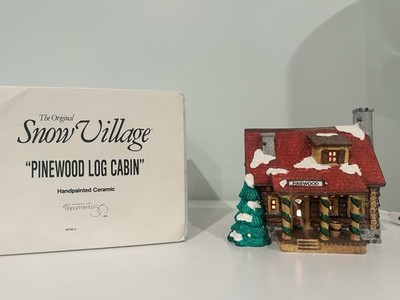 Department 56 Snow Village - Pinewood Log Cabin 5150-0