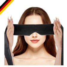 Satin-Augenmaske Weich, Verstellbar, Dunkelheitsblockierend, für Reisen & Nächte