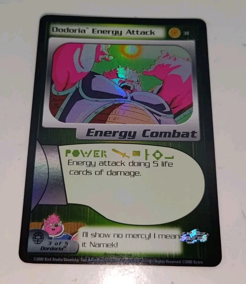 Dragon Ball Z CCG Dodoria Energy Attack #31 Foil TCG Frieza Saga Unlimited TCG - Image 3 of 4