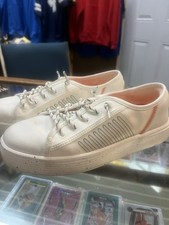 HEY DUDE Cody W Sport Lace-Up Platform Sneakers Shoes - Womens Size 7 - White
