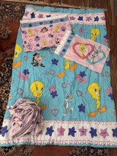90s Looney Tunes Twin Bedding Set
