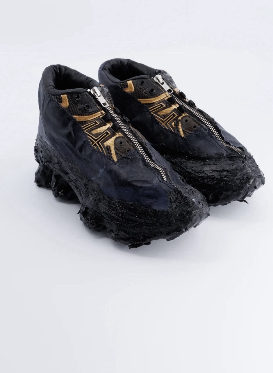 ASISCS X TAREET SS25 DEFARAT - BLUE & GOLD SNEAKERS HAND MADE 1 OF 1