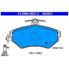 Satz Bremsbeläge Bremsklötze vorne für Seat Arosa 6H1 Cordoba 6K1 6K5 | 24617