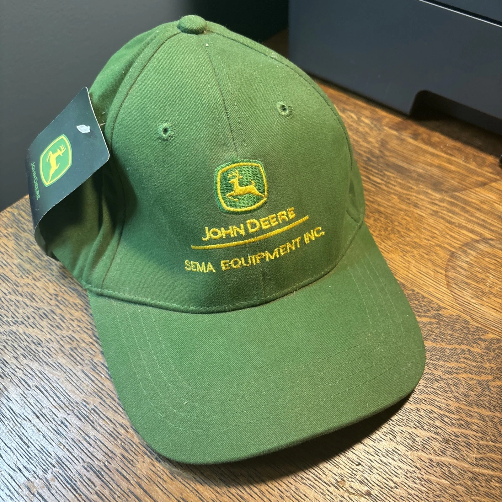 LP69072 John Deere Licensed Green Cap / Hat SEMA Equipment Name NOS