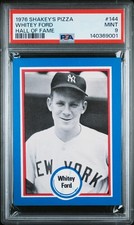 1976 Shakey's Pizza WHITEY FORD #144 Hall of Fame PSA 9 MINT RARE *LOW POP*