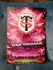 Plaque métal rugby stade toulousain 20x30cm neuve