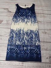 Vince Camuto Printed Ombre Shift Dress Women’s  Size 8 Blue Office Workwear 