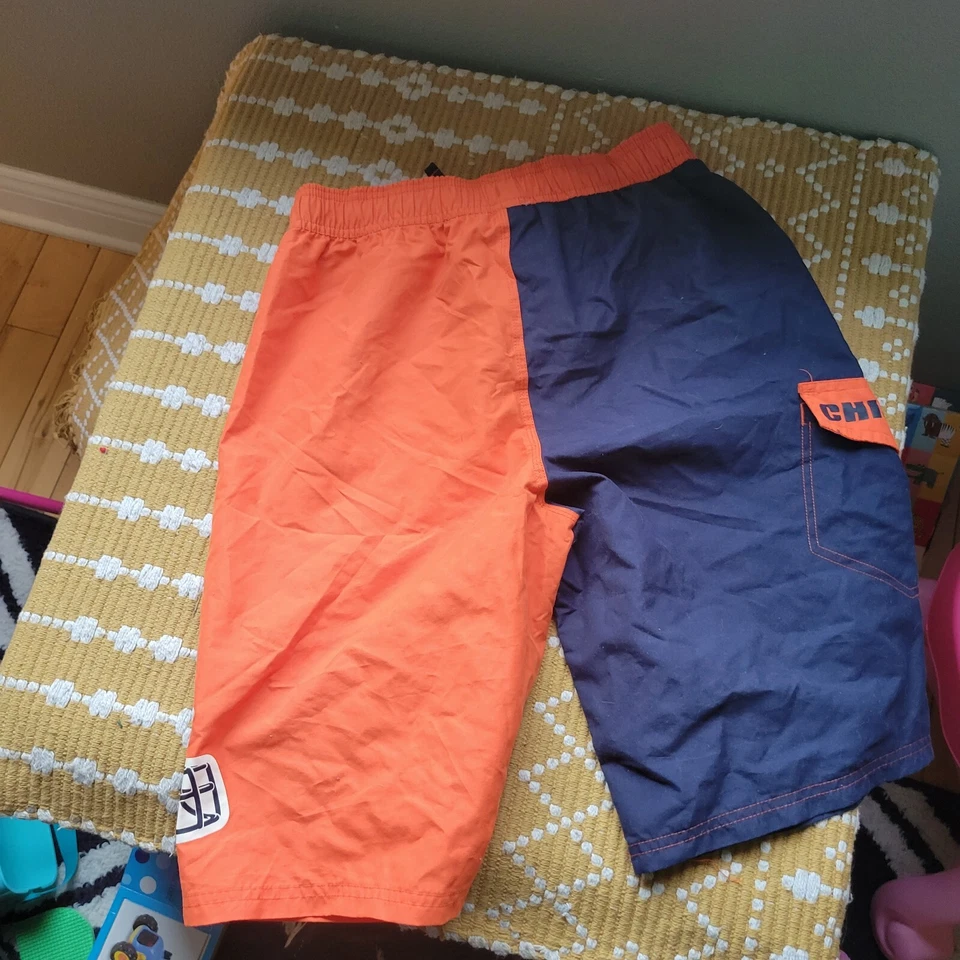 Chicago Bears NFL 蓝色橙色泳裤 14/16 码 — 第 3/4 张图片