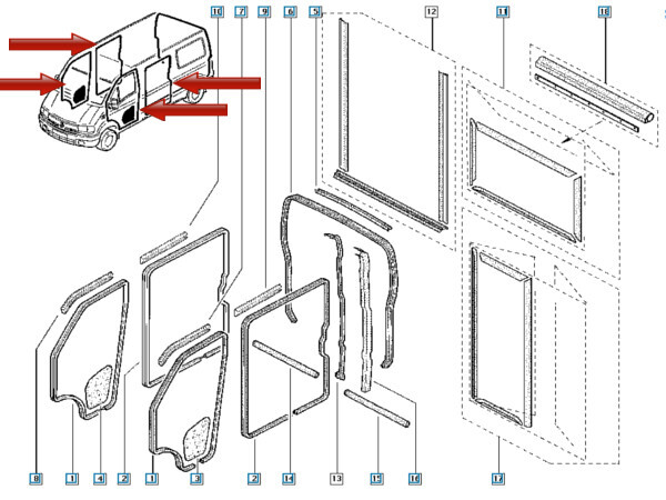Arret Tirant Limiteur Charnière De Porte Arrière Coffre Compatible Avec Master 3, Movano III Et Nissan NV400 | Installation Facile Et Qualité OEM | FINAO AUTOPARTS