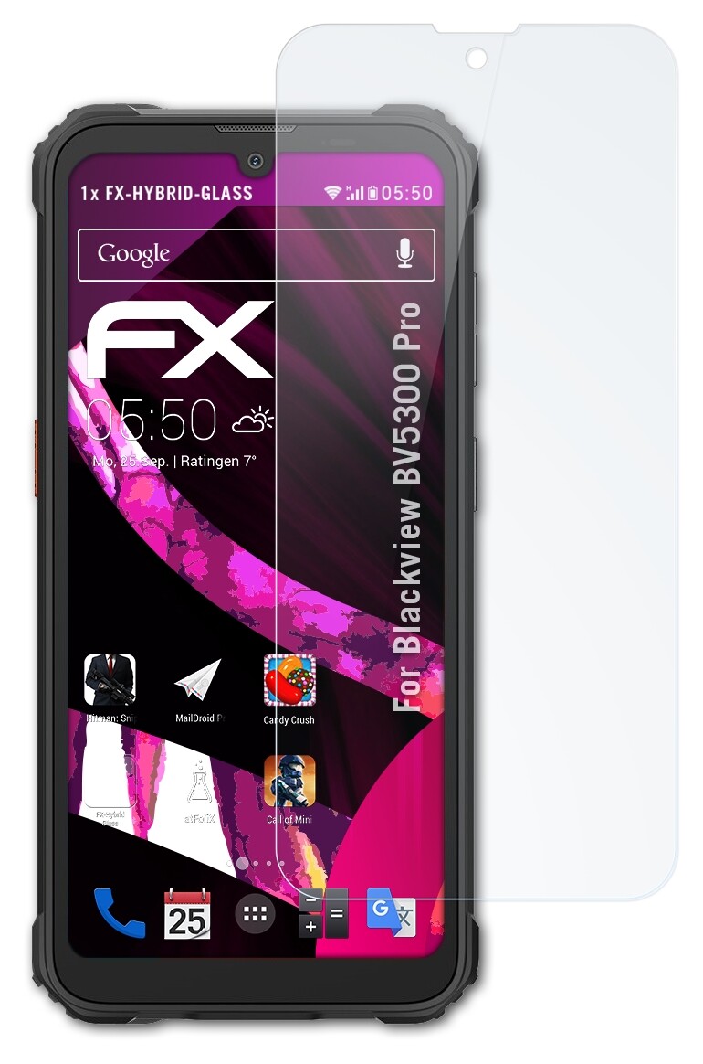 Protecteur D'écran AtFoliX FX-Hybrid Glass Pour Blackview BV9300 Pro - Neuf, 9H