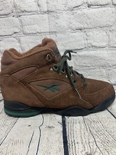 Reebok Etna Mid Vintage Hiking Trail Boots Brown Green Women s Size 8 Gorp Core