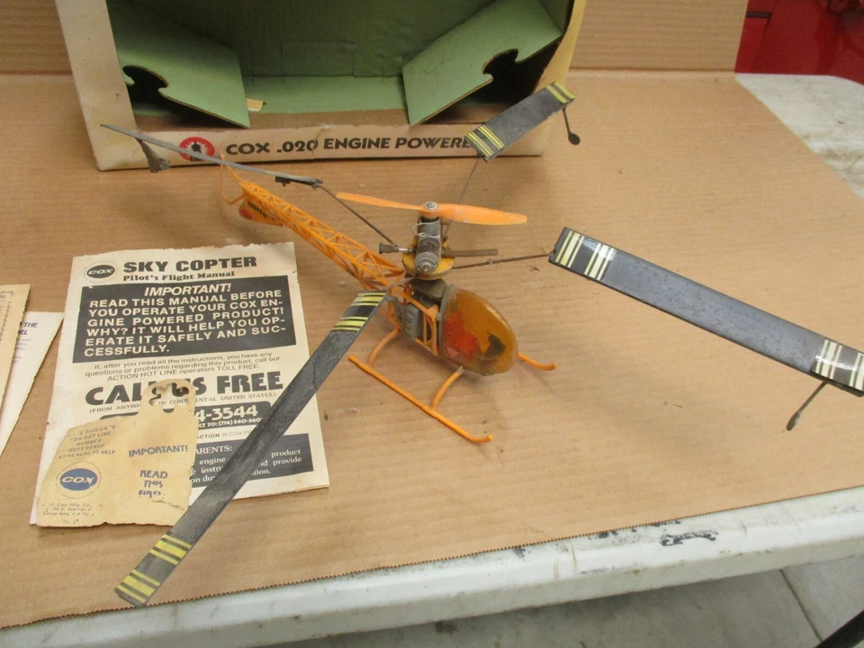 Vintage COX Skycopter in Original Box Gas Powered .020 - Image 3 of 4