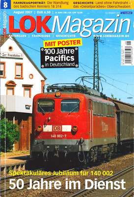 Lok Magazin August 8.2007 - 50 JAHRE IM DIENST (ohne Poster) - Sehr gut