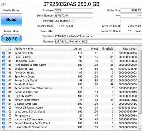 Seagate ST9250320AS 9EV133-031 2.5" 250GB SATA 5400 RPM Hard Disk Drive - Picture 3 of 4