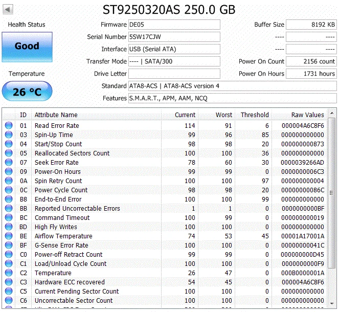 Seagate ST9250320AS 9EV133-031 2.5" 250GB SATA 5400 RPM Hard Disk Drive - Image 3 of 4
