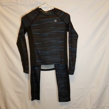 BOYS CLIMATESMART ACTIVE BASELAYER COMFORTECH POLY 2-PC SET Black Free Shipping