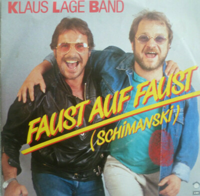 7'' 1985 OST SCHIMANSKI TATORT IN MINT- ! KLAUS LAGE BAND :  Faust auf Faust