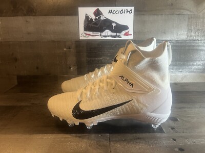 Nike Alpha Menace Elite 2 Flyknit White Football Cleats Mens  display picture 3