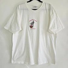 MC Sport Pampered Pooch Essentials Embroidered Dog Mens XL Short Sleeve T Shirt