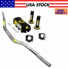 Original "Evo" PRO TAPER Handlebar Fat Bar DIRT BIKE ATV Quad 1 1/8 GRIPS Pads