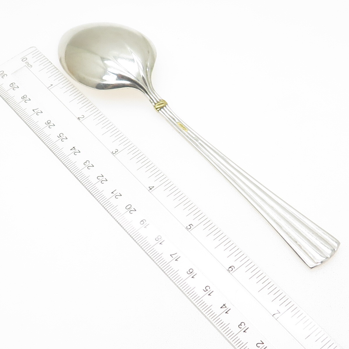 CARTIER 925 Sterling Silver Gold Accent Vintage Des Must Spoon 7