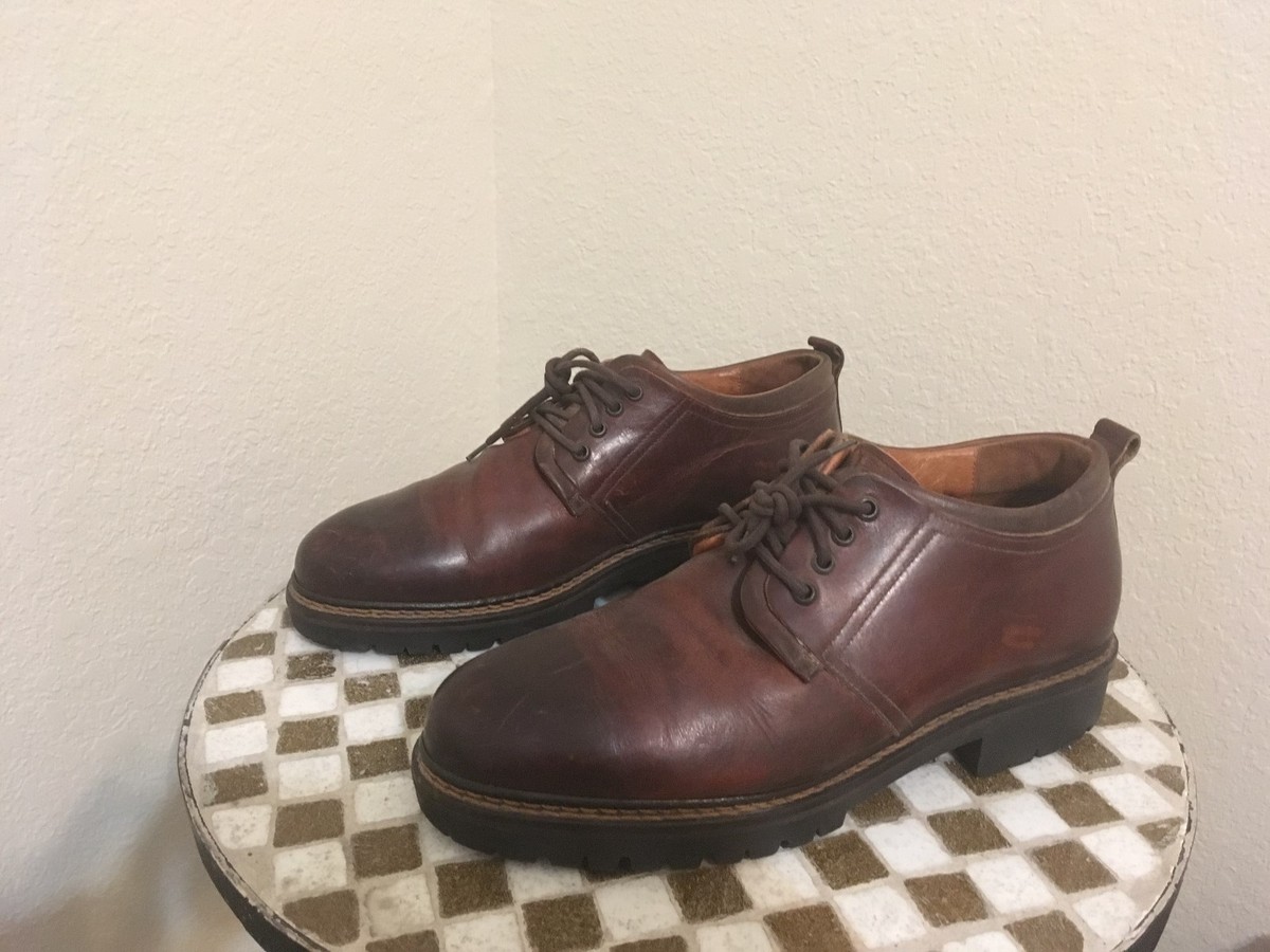 JOHNSTON & MURPHY LACE UP BOOTS VINTAGE ITALY BROWN  display picture 3