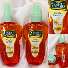 VANILLA FANTASY FRAGRANCE BODY SPLASH WOMEN PARFUMS DE COEUR 3.4OZ SET OF 2