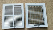 2x Register Vent Cover Grill for Sidewall Ceiling Fits 12x10 Duct Adjustable