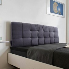 180cm 6ft Headboard Pillow Cushion Soft Tufted Lumbar Pillow Backrest Support UK