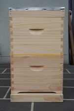 8 Frame Double Hive Kit 16* Flat Pack Frames & Mesh Ventilated Bee Hive Bottom