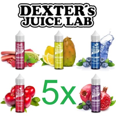 5 x Dexter's Juice Lab Fresh & Delicous Aroma je 5ml für E-Liquid