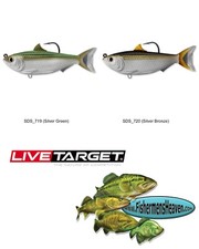 Live Target Scaled Sardine Pilchard Swimbait (SDS95MS) Pick Any Saltwater Color