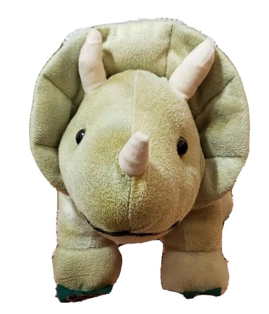 Hugfun Triceratops Green Tiedye Colored 23â Dinosaur Plush Stuffed Animal for sale online | eBay