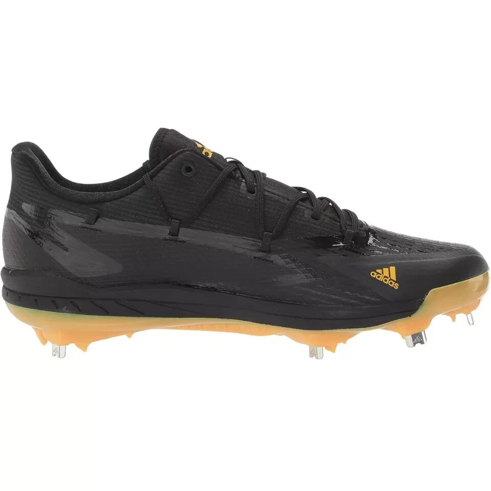 ADIDAS Adizero Afterburner 8 Black Yellow Baseball Cleats Mens USA 15 H00974 NWT adidas Adizero Afterburner 8 Black Yellow Baseball Cleats  main image 3