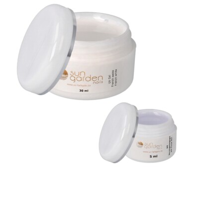 Sun Garden Nails UV Frenchgel Weiß – Hochdeckendes Modelliergel Für French-Maniküre (30 Ml)