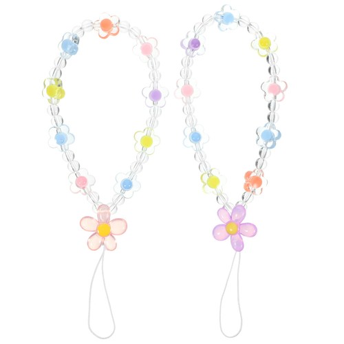 2 Pcs Beaded Phone Chain Wristlet Strap Decoration Mobile Lanyard - Zdjęcie 9 z 12