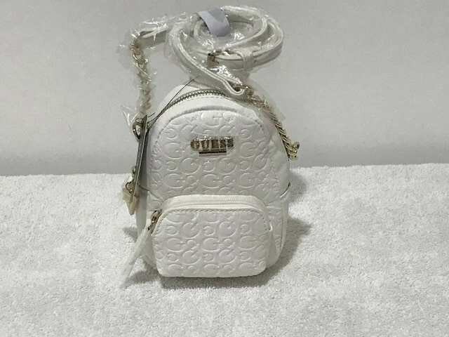 Guess White Backpack Crossbody | eBay