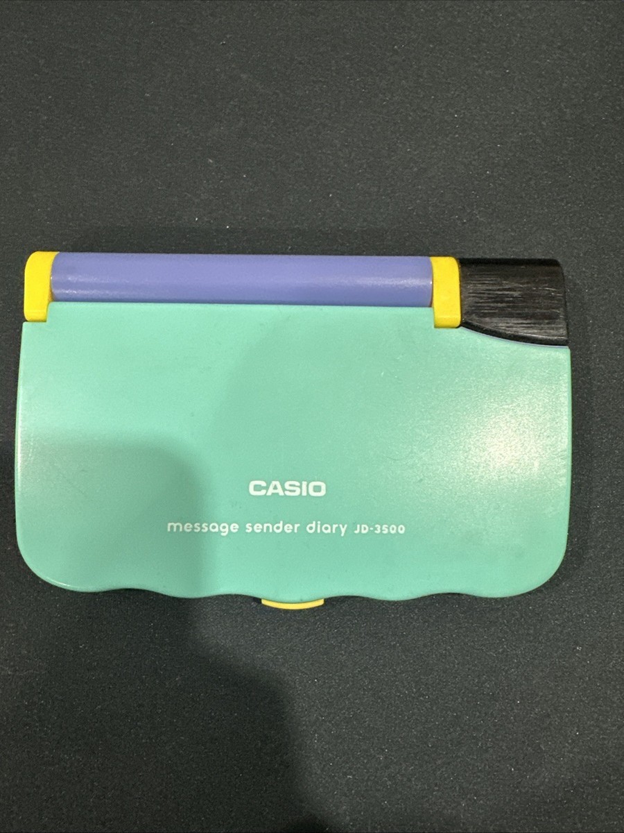 Vintage Casio JD-3500 Message Sender Diary Portable Planner Tested