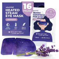 Heated Eye Mask for Dry Eyes - 16Pcs Self Heating Steam Eye Mask - Warm Compress